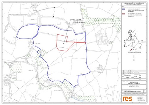 Bron Coys area Map